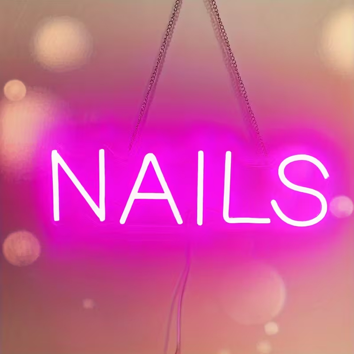 Party Games Graduation Ideas - Nails LED Neon Light Sign, Present