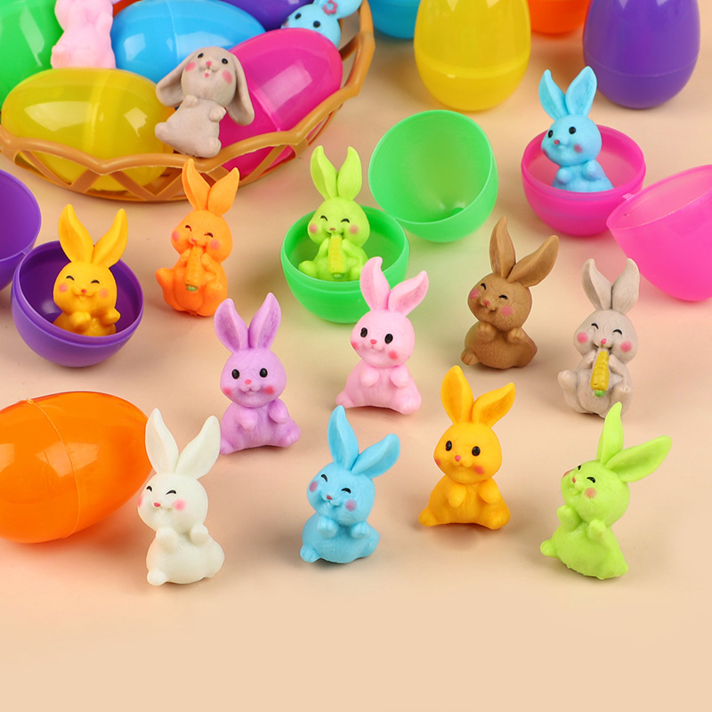 24Pcs Easter Egg With Rabbit F - Party Games Easter Egg ulasan dan harga