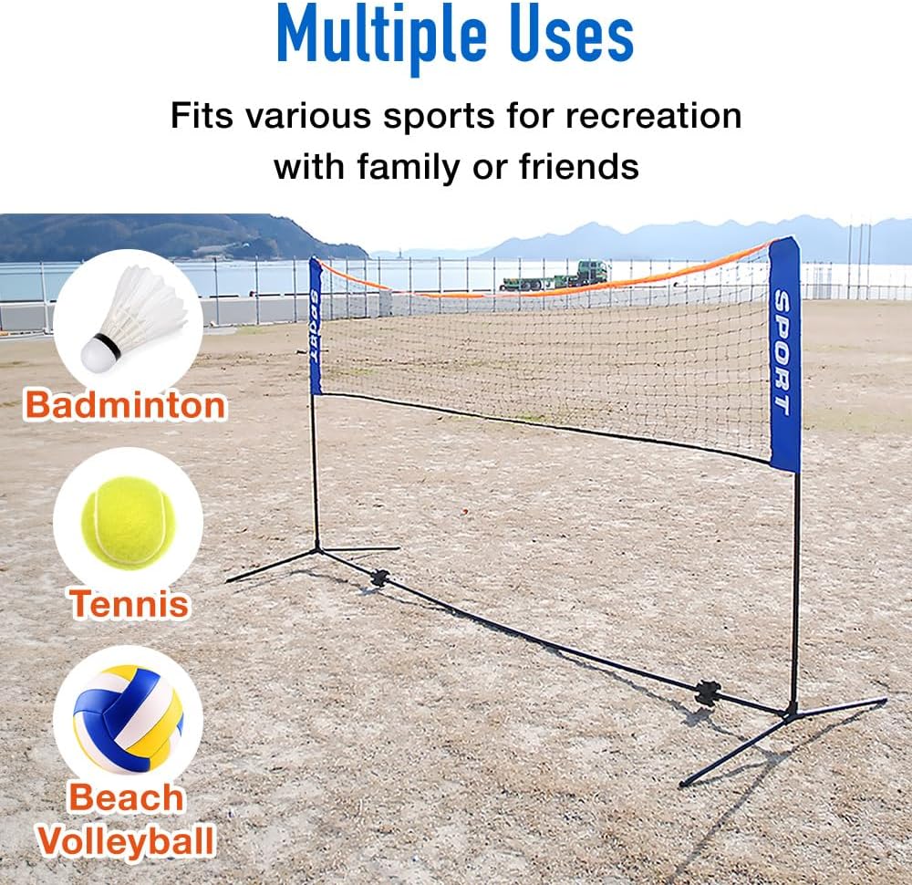 Portable Badminton Net Set for - Badminton Set Garden ulasan dan harga