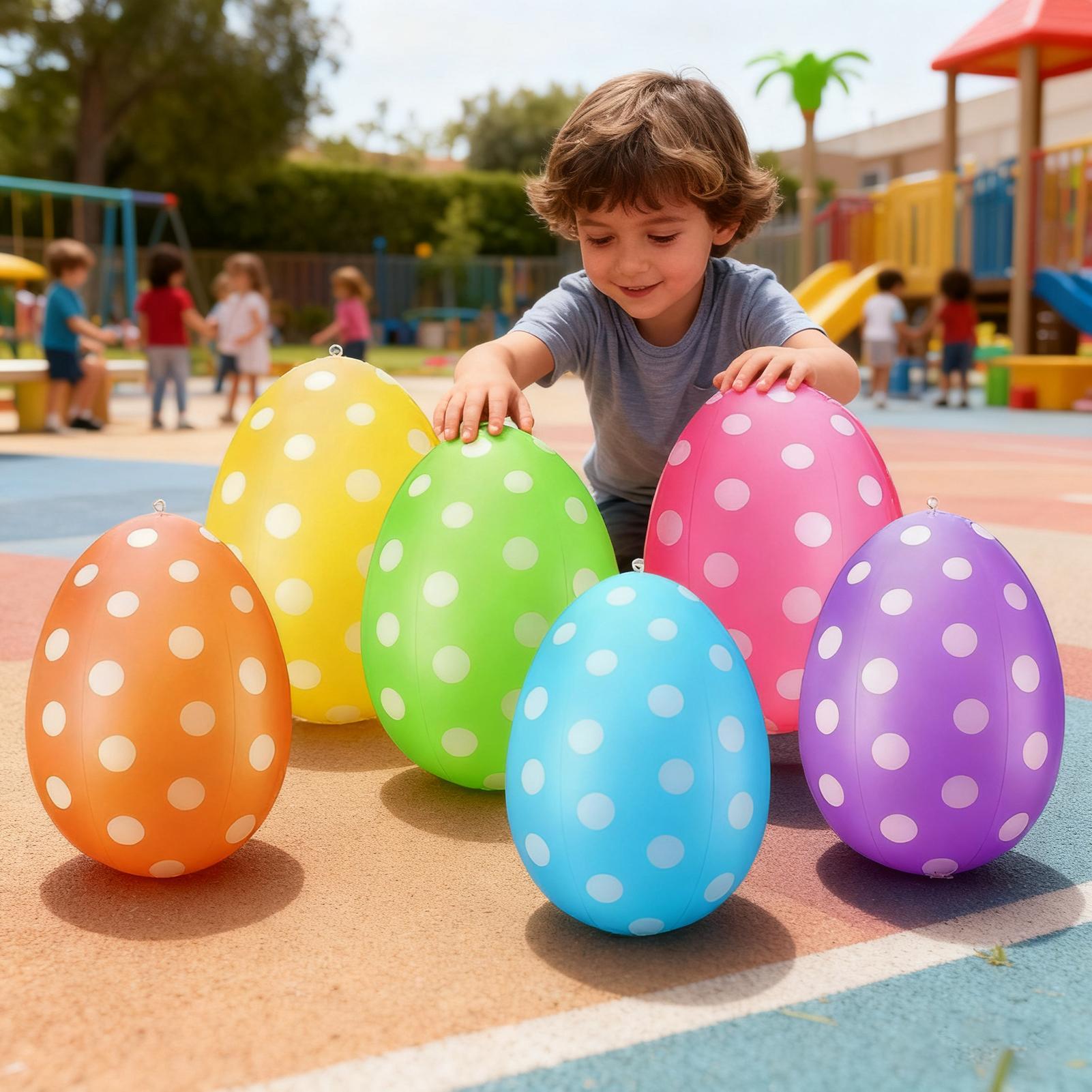Inflatable Easter Eggs 6Pcs/se - Party Games Easter Egg ulasan dan harga