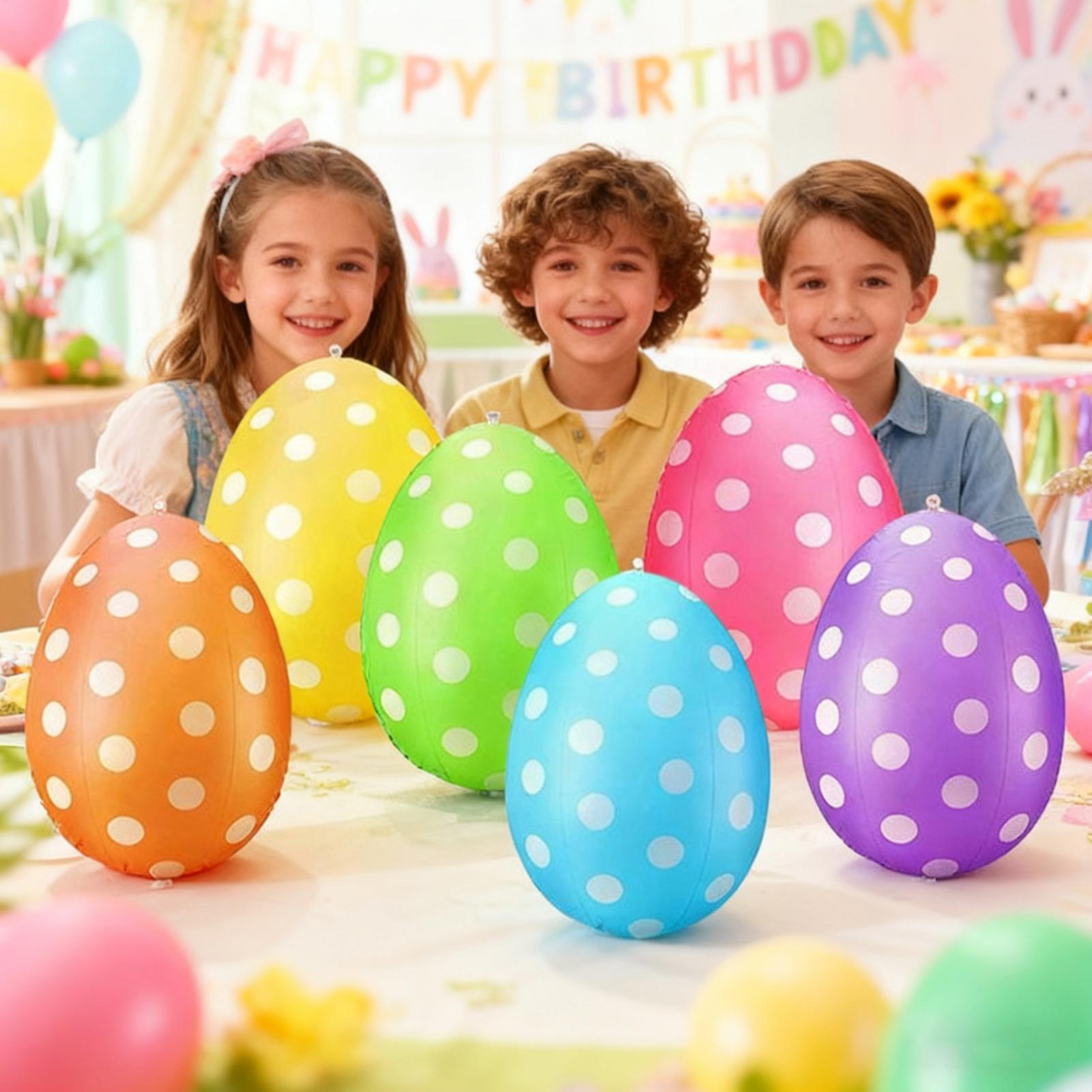 Inflatable Easter Eggs 6Pcs/se - Party Games Easter Egg ulasan dan harga