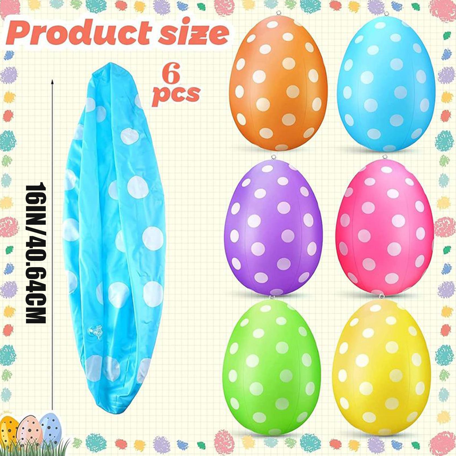 Inflatable Easter Eggs 6Pcs/se - Party Games Easter Egg ulasan dan harga