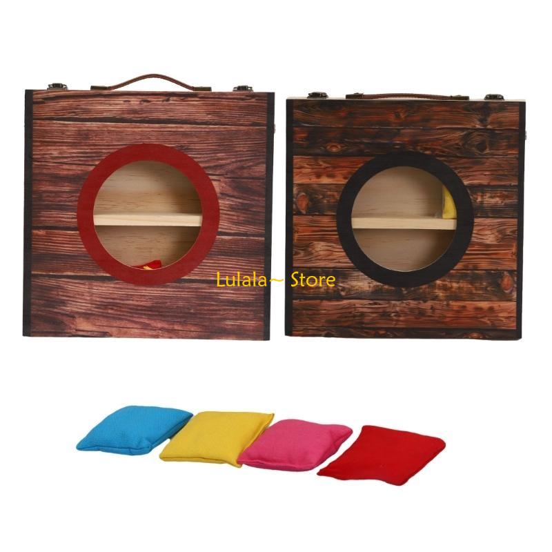 Y4QA Cornholes Game Set with 4 - Cornhole Board Set ulasan dan harga