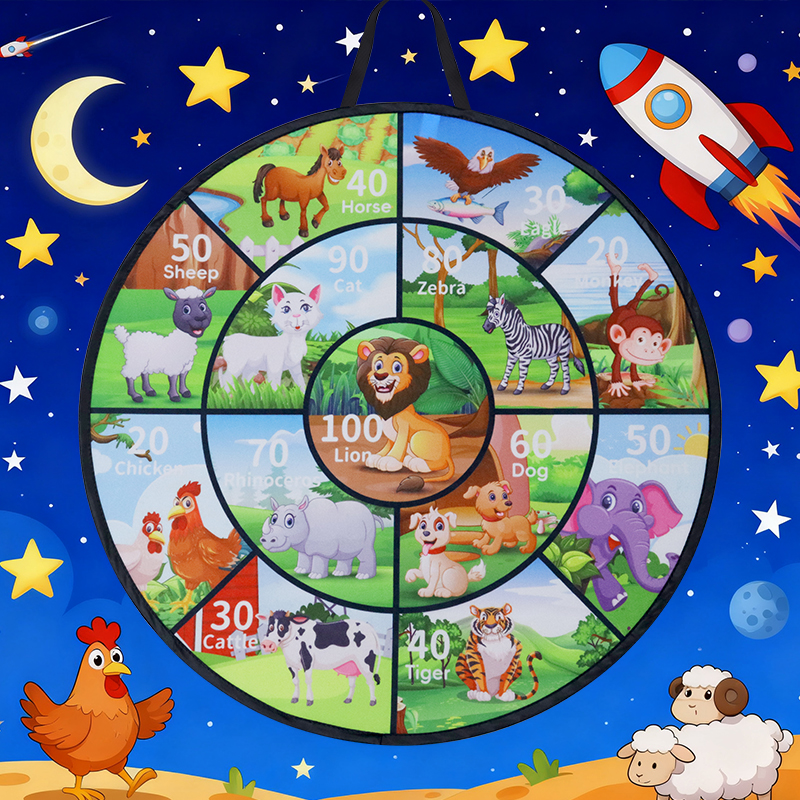 New Foldable Animal World Dart - Limbo Game Set ulasan dan harga