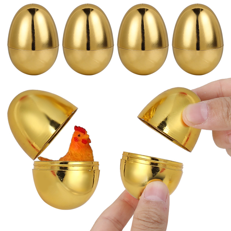 6PCS Golden Easter Eggs Plasti - Party Games Easter Egg ulasan dan harga