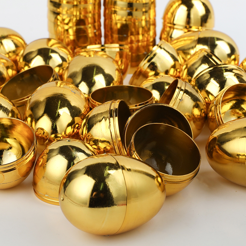 6PCS Golden Easter Eggs Plasti - Party Games Easter Egg ulasan dan harga