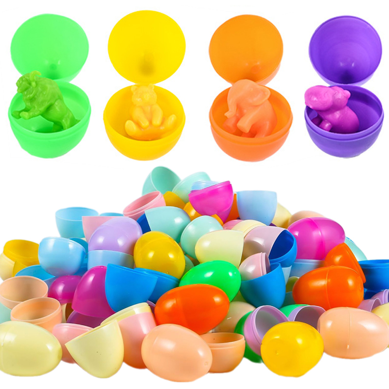 12/24Pcs Empty Easter Eggs Pla - Party Games Easter Egg ulasan dan harga