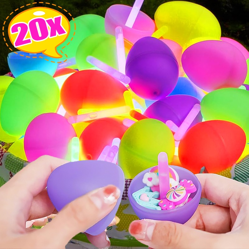 20/1pcs Luminous Easter Eggs w - Party Games Easter Egg ulasan dan harga