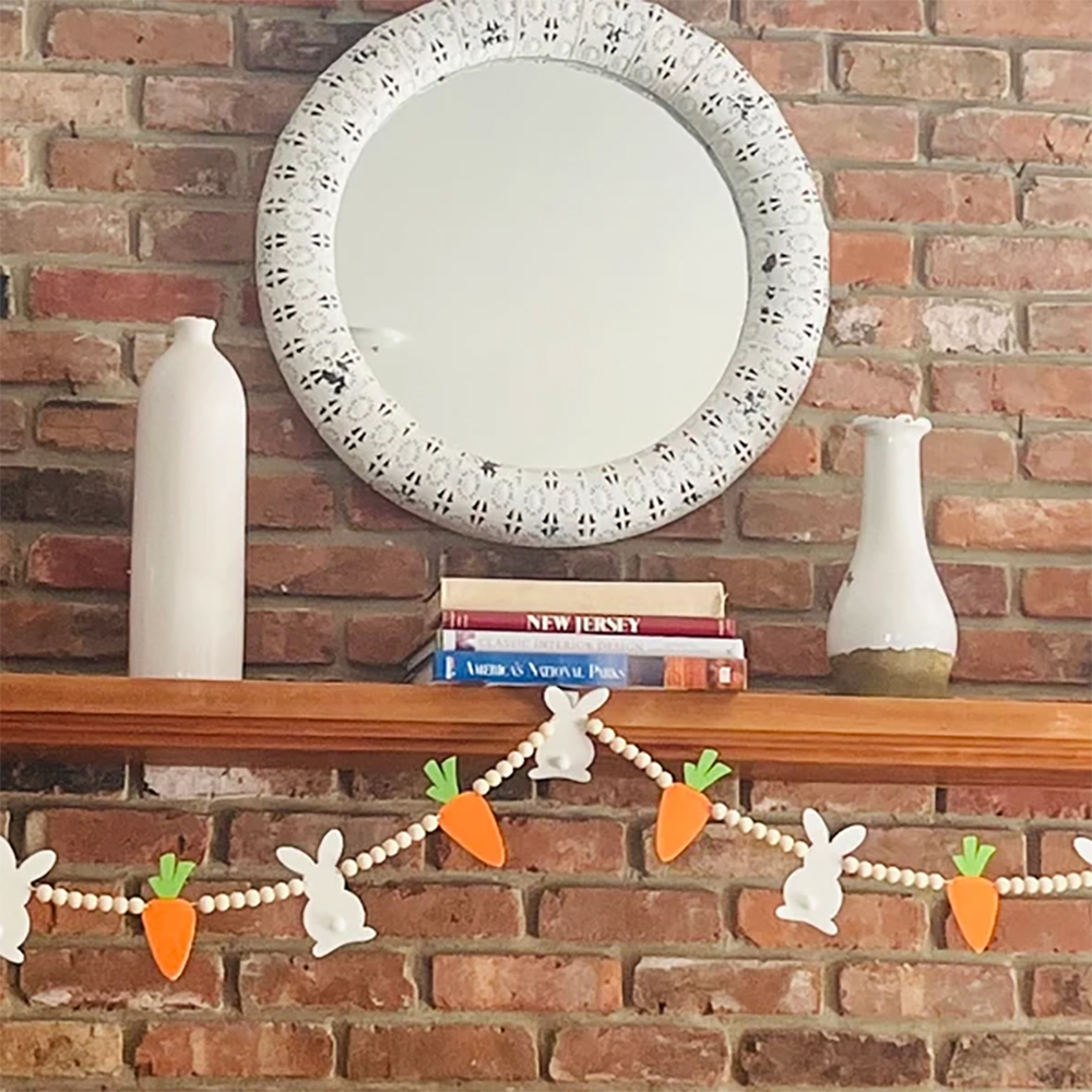 Bunny rabbit Carrot Garland ha - Party Games Easter Egg ulasan dan harga