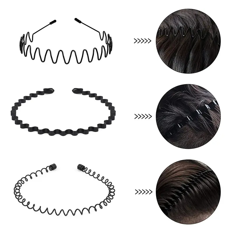 Unisex Metal Wavy Spring Hair  - Ring Toss Outdoor ulasan dan harga