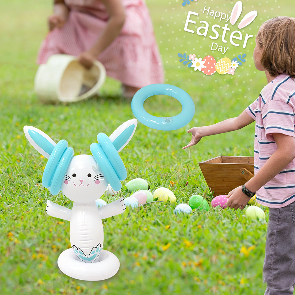 Easter Inflatable Bunny Ring T - Ring Toss Outdoor ulasan dan harga