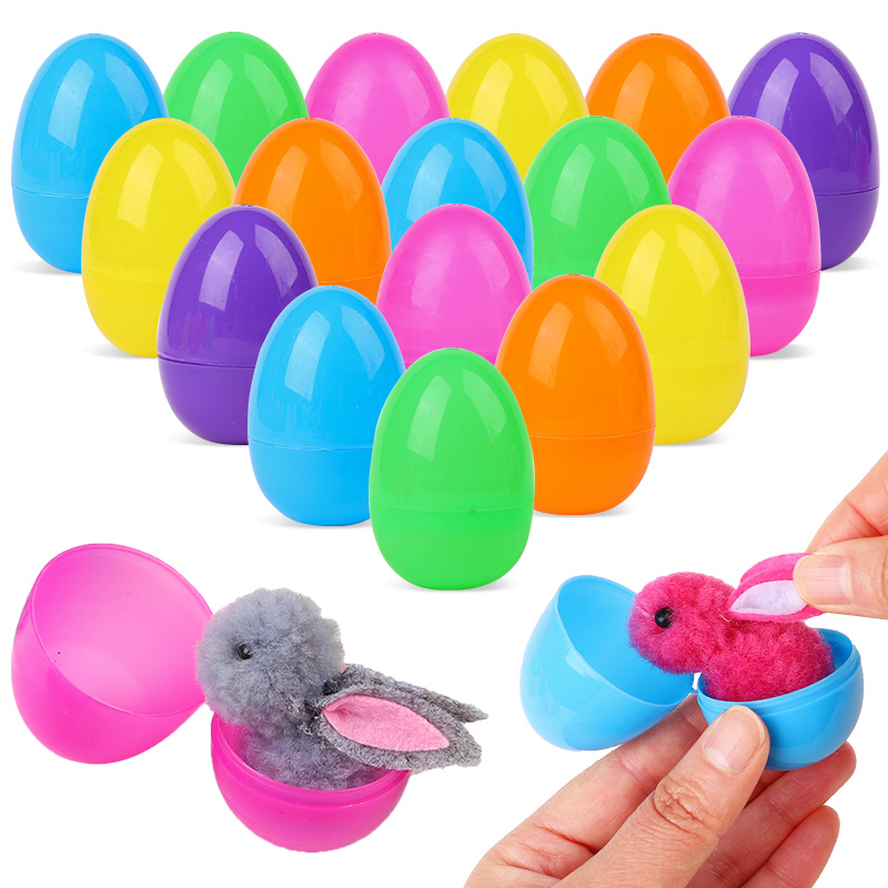 24/48Pcs Cute Easter Egg with  - Party Games Easter Egg ulasan dan harga