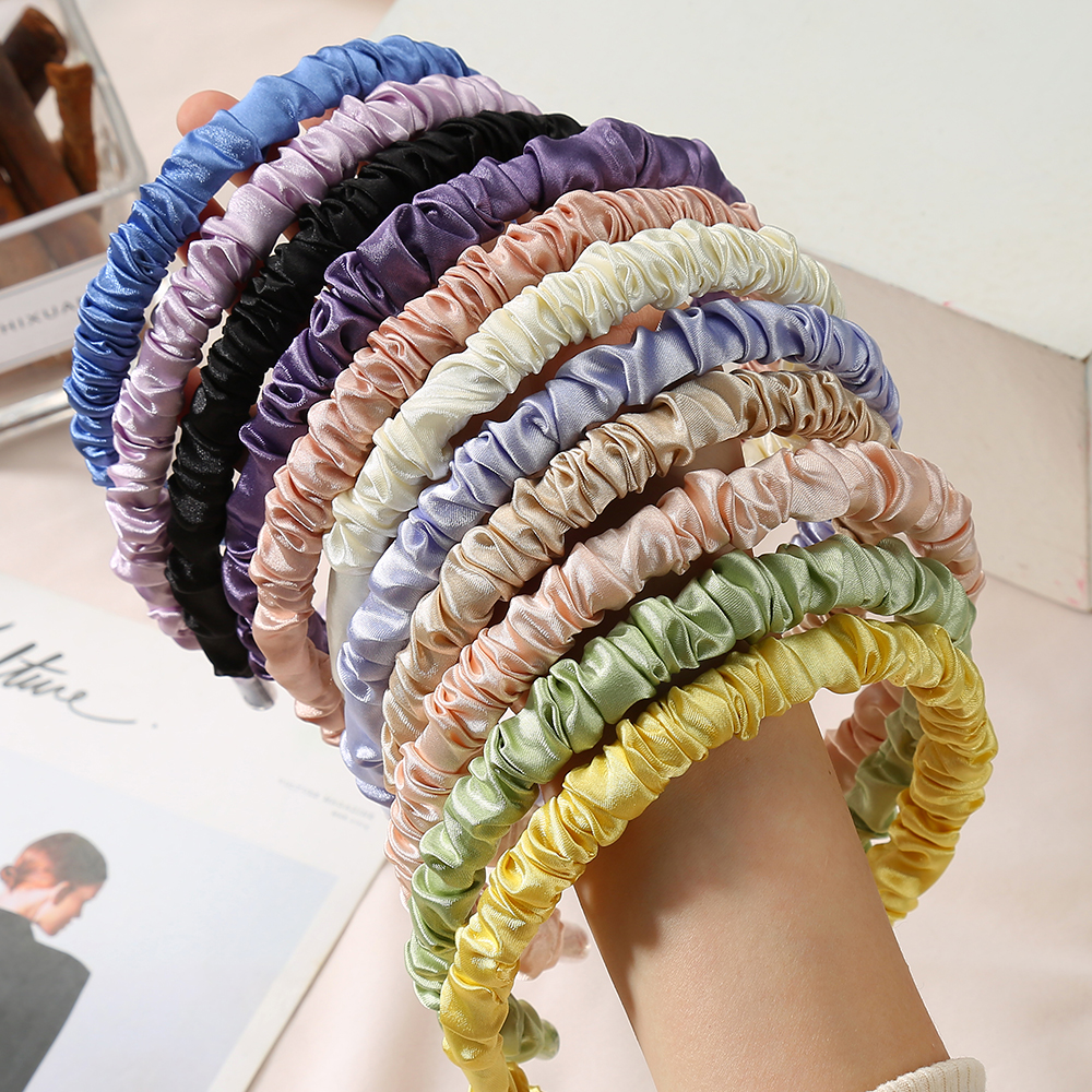 1.4cm Satin Pleated Headbands  - Ring Toss Outdoor ulasan dan harga