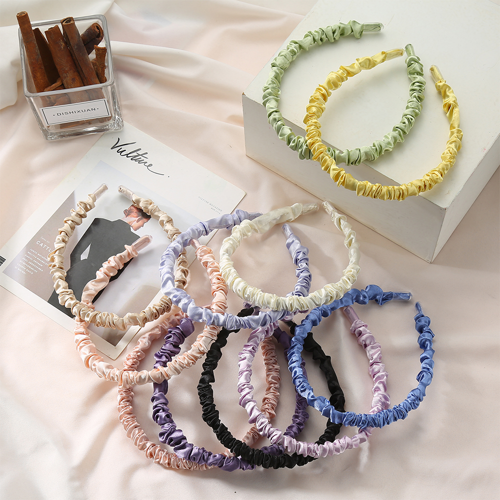 1.4cm Satin Pleated Headbands  - Ring Toss Outdoor ulasan dan harga